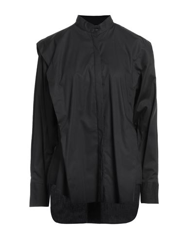 Dondup Woman Shirt Black Size 8 Cotton, Elastane