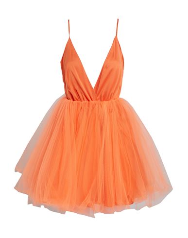 Feleppa Woman Mini Dress Orange Size 8 Polyester, Elastane