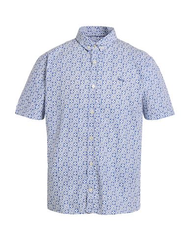 Harmont & Blaine Man Shirt Blue Size M Cotton In Blue
