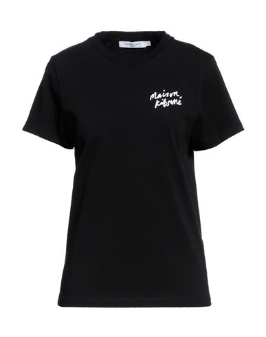 Maison Kitsuné Woman T-shirt Black Size S Cotton