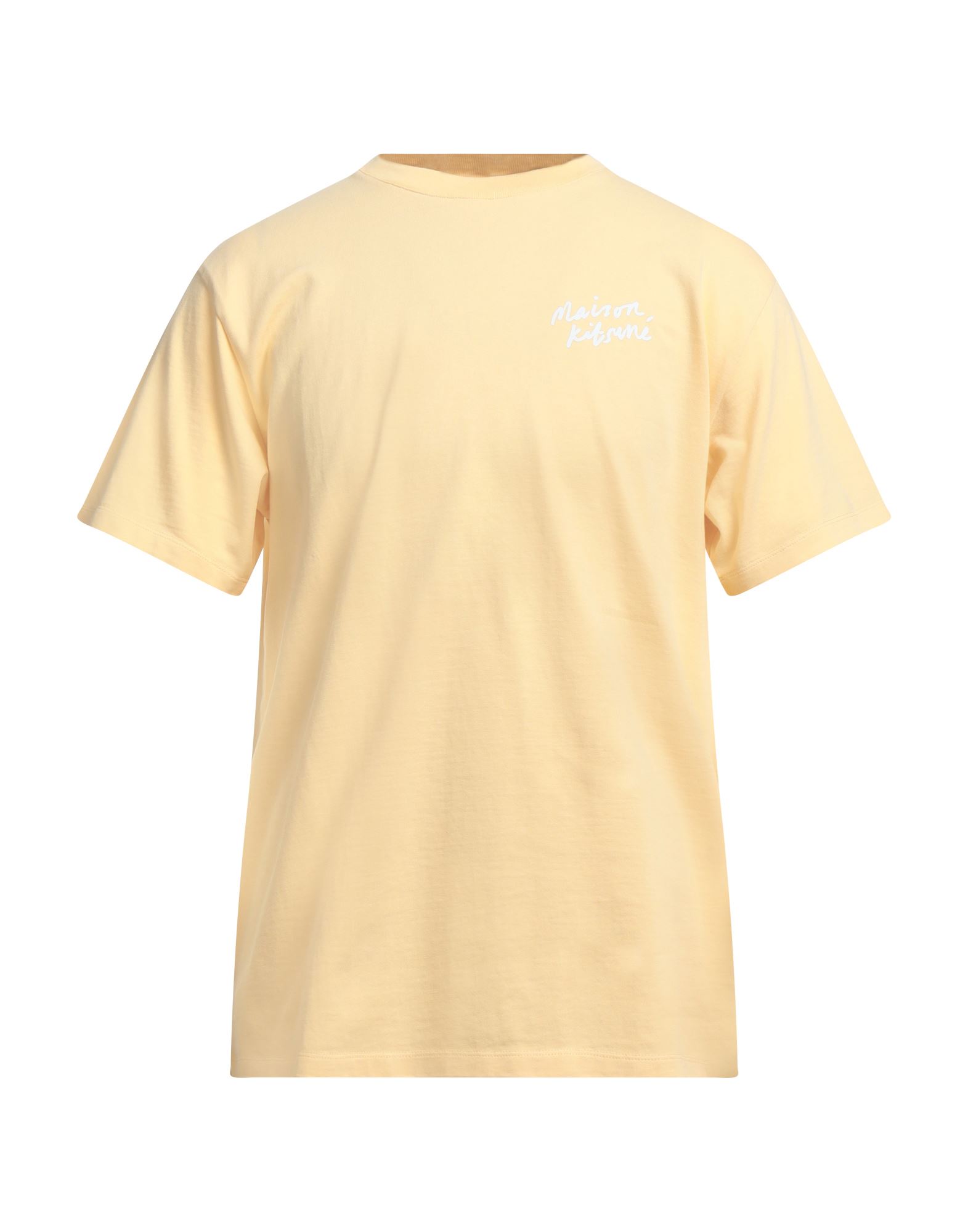 Maison Kitsuné Orange Cotton T-shirt In Yellow
