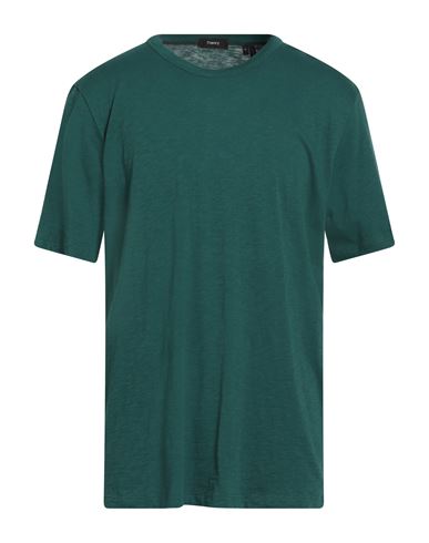 Theory Man T-shirt Emerald Green Size Xl Cotton In Green
