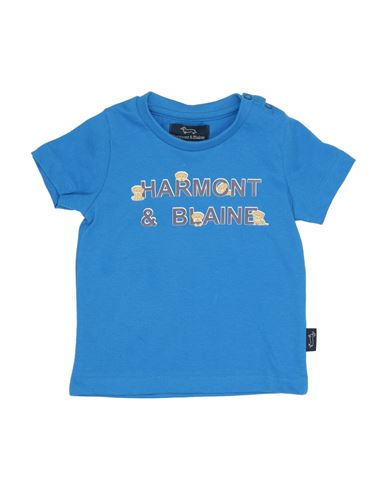 Harmont & Blaine Babies'  Newborn Boy T-shirt Blue Size 3 Cotton