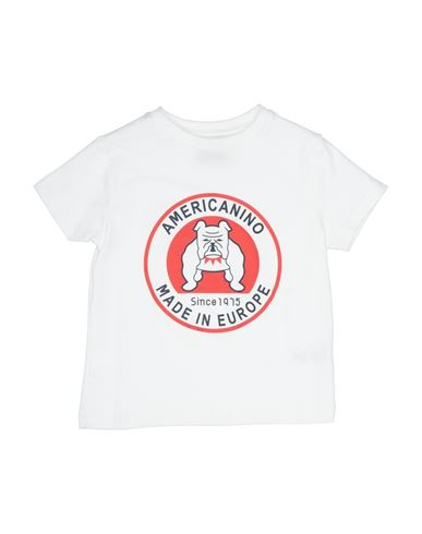 Americanino Babies'  Toddler Boy T-shirt White Size 4 Cotton, Elastane