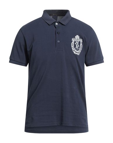Billionaire Man Polo Shirt Navy Blue Size L Cotton
