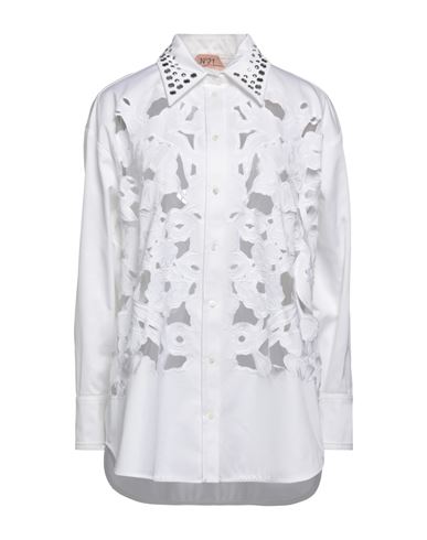N°21 Woman Shirt White Size M Cotton