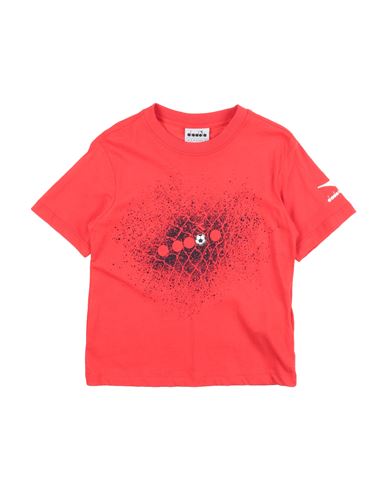 Diadora Babies'  Toddler Boy T-shirt Coral Size 4 Cotton In Red