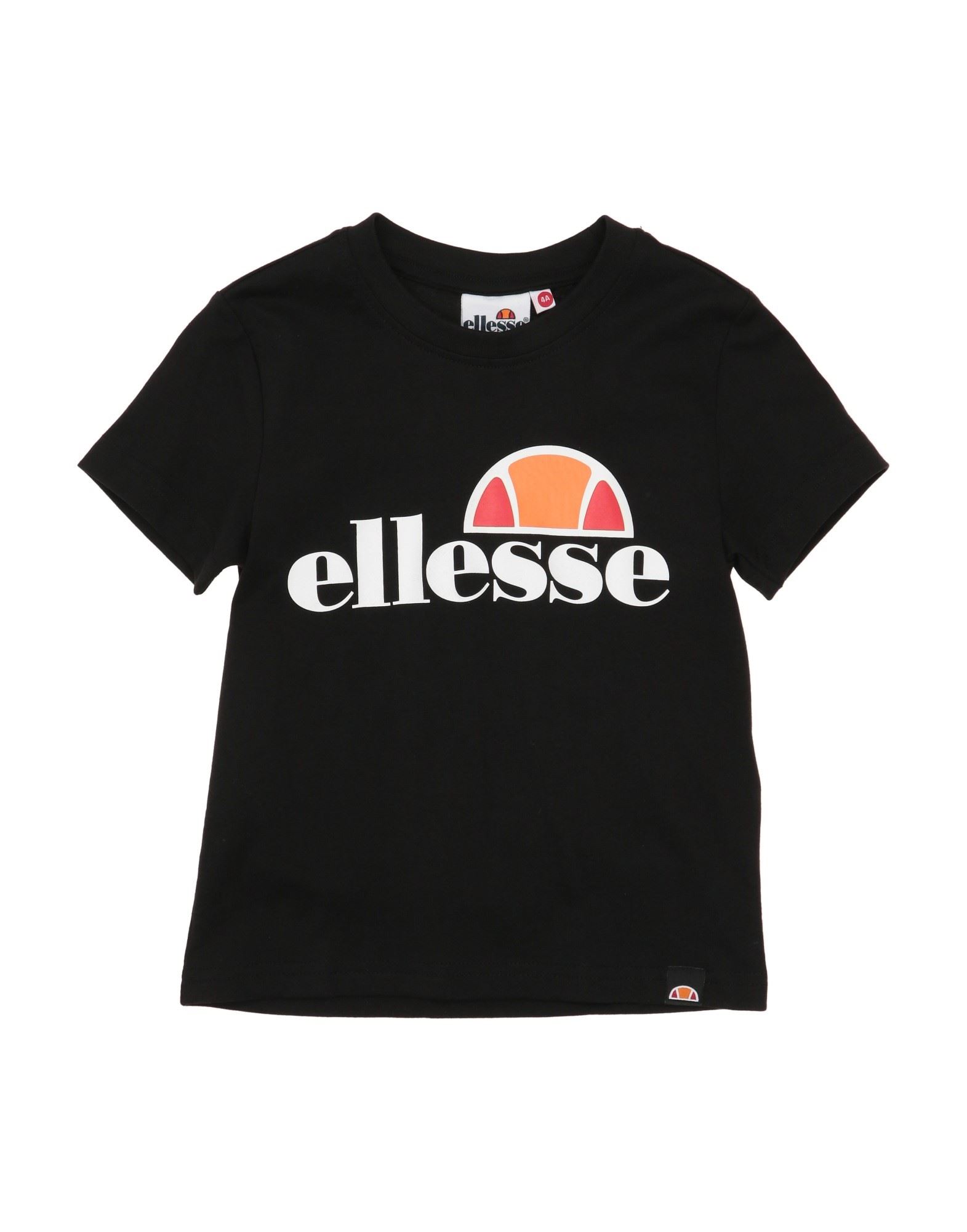 Shop Ellesse Toddler Boy T-shirt Black Size 4 Cotton