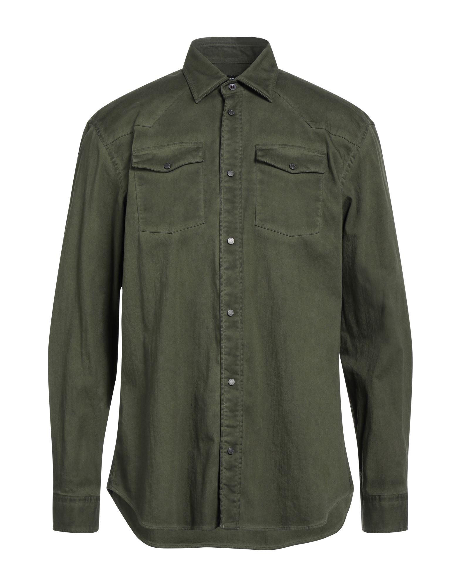 Dondup Shirts In Military Green