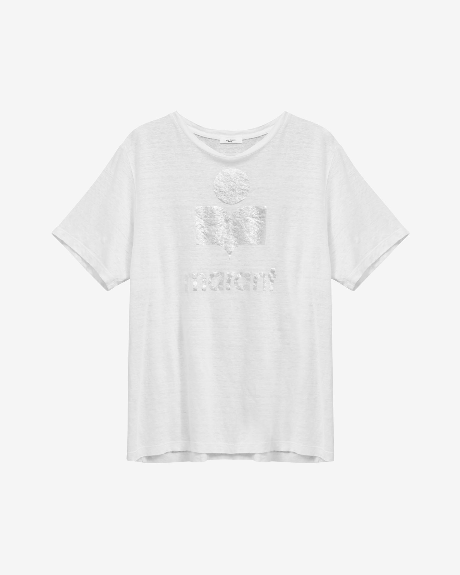 Shop Isabel Marant Étoile Zewel Logo Tee-shirt In White