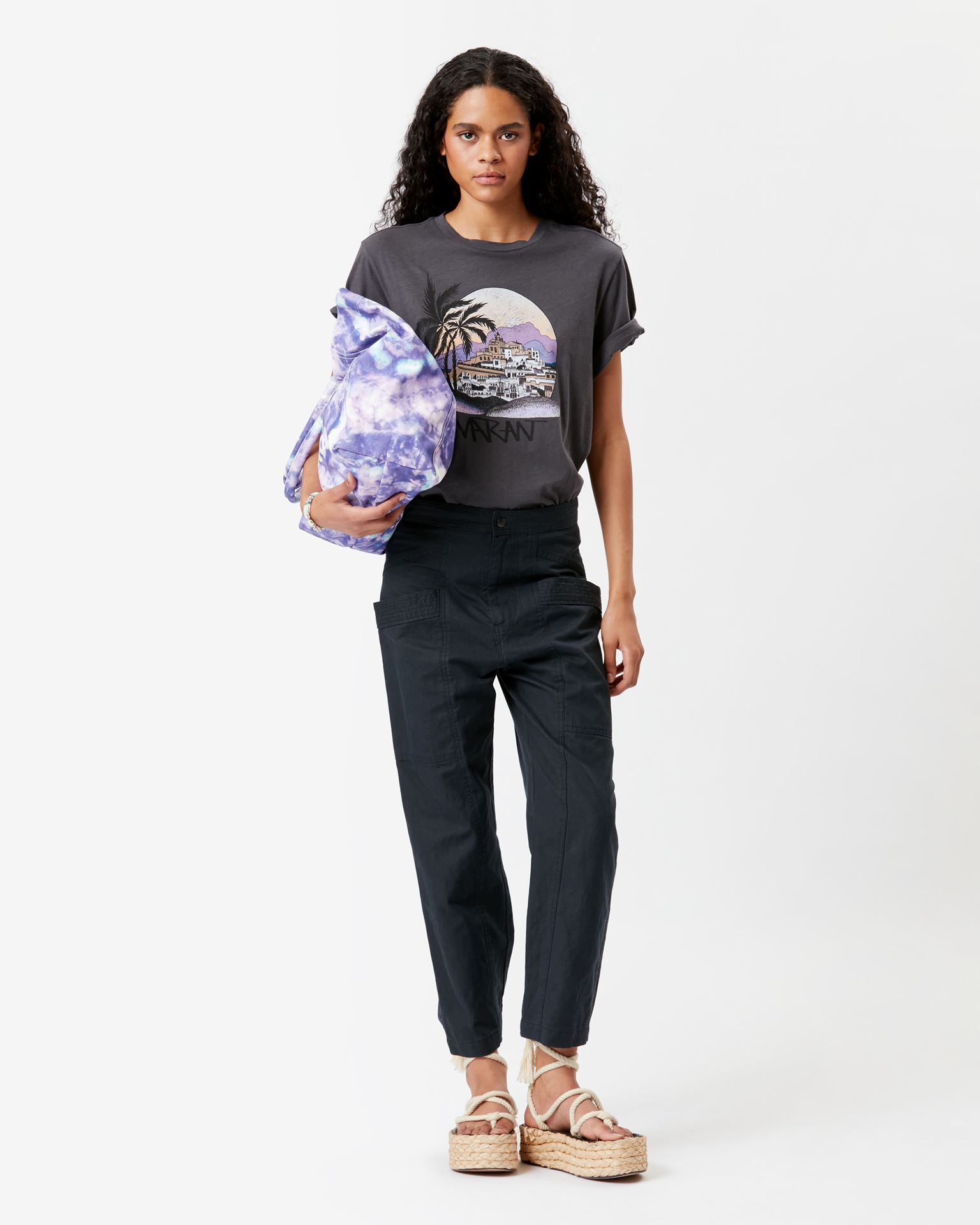 Isabel Marant Marant Étoile, Zewel Printed Tee-shirt - Women - Black