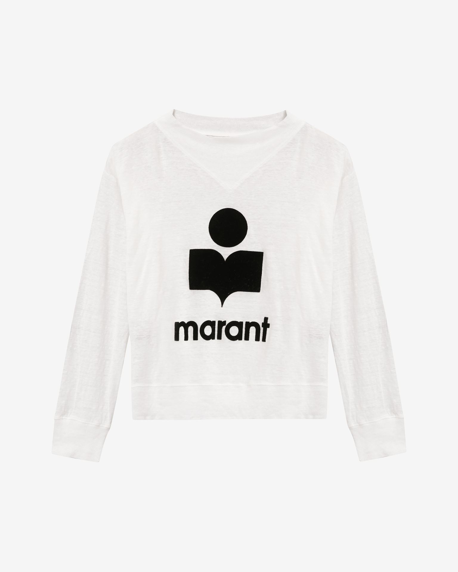 Shop Isabel Marant Étoile Kilsen Logo Tee-shirt In White