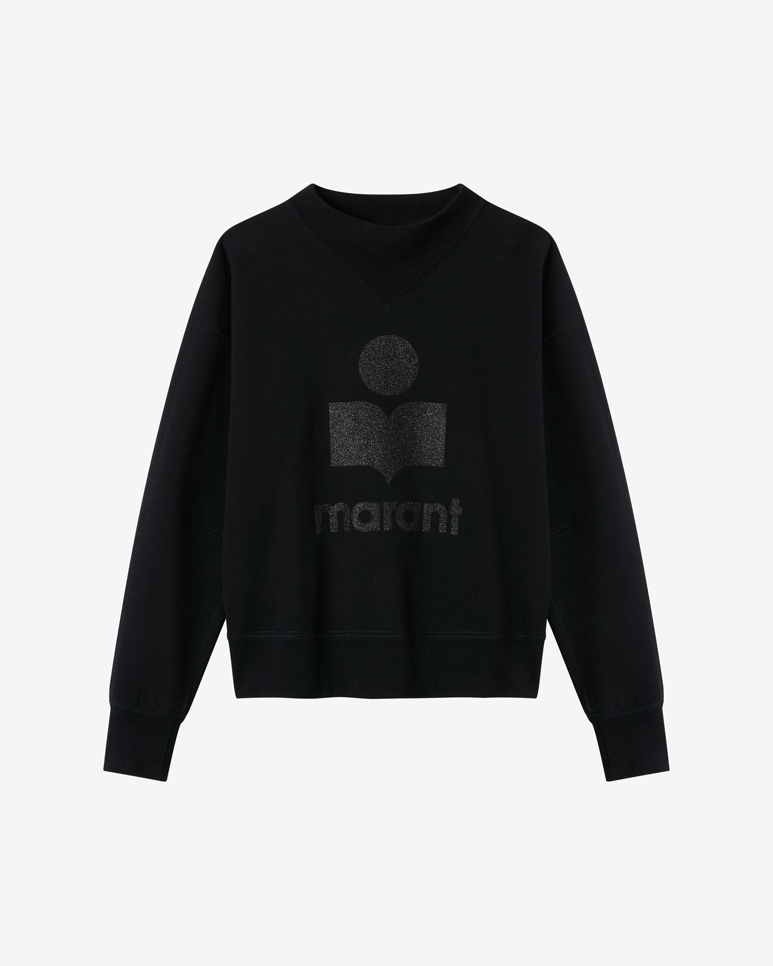 Shop Isabel Marant Étoile Moby Logo Sweatshirt In Black