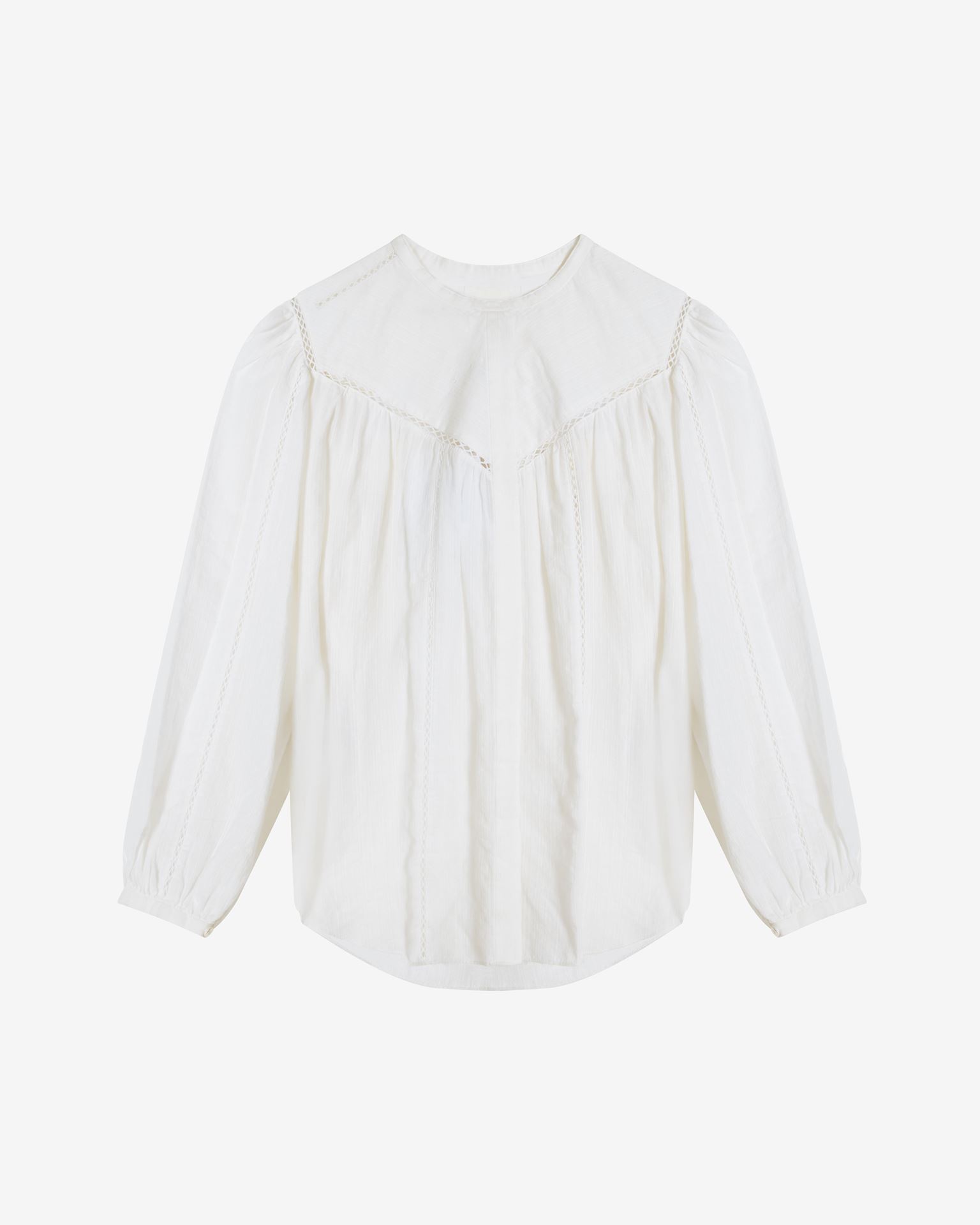 ISABEL MARANT ÉTOILE LEONARD COTTON AND LINEN TOP,12970658CX