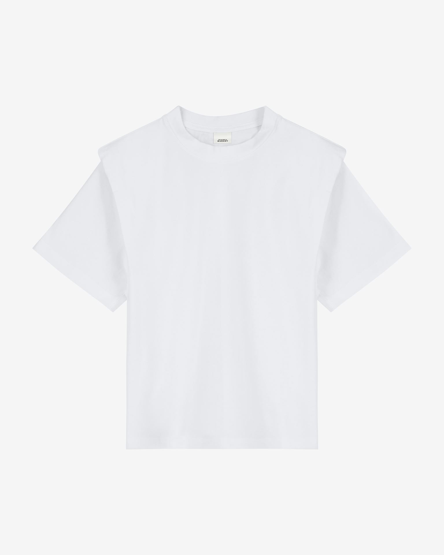 Shop Isabel Marant Zelitos Cotton Tee-shirt In White