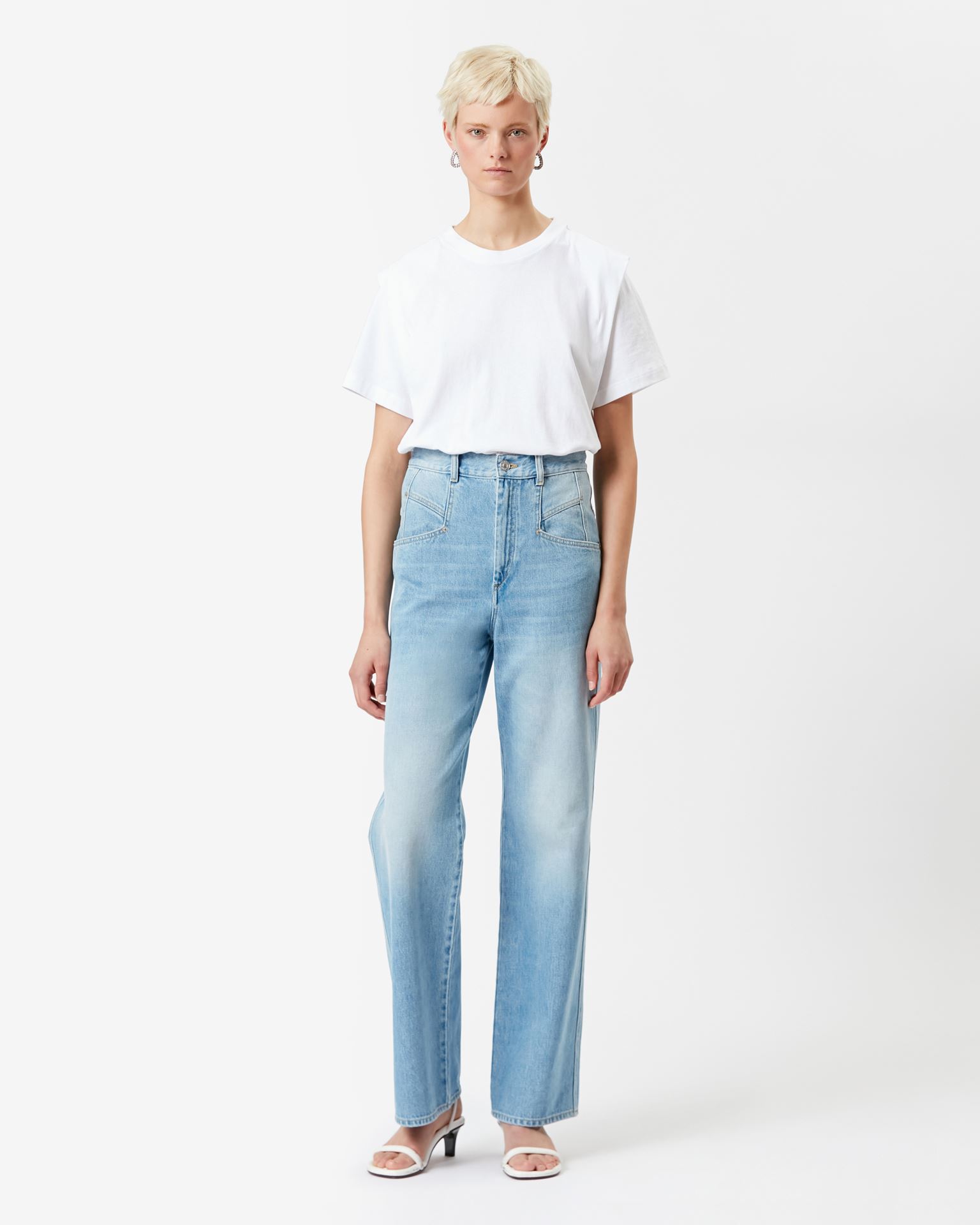 Isabel Marant, Tee-shirt En Coton Zelitos - Femme - Blanc