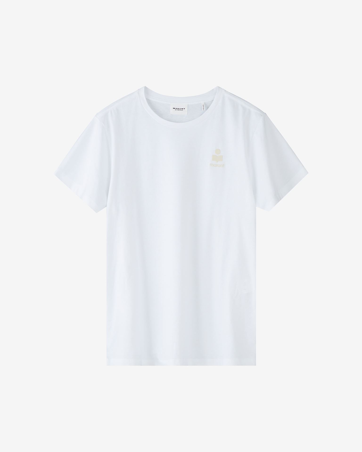 Isabel Marant Étoile Aby Logo Cotton Tee-shirt In White