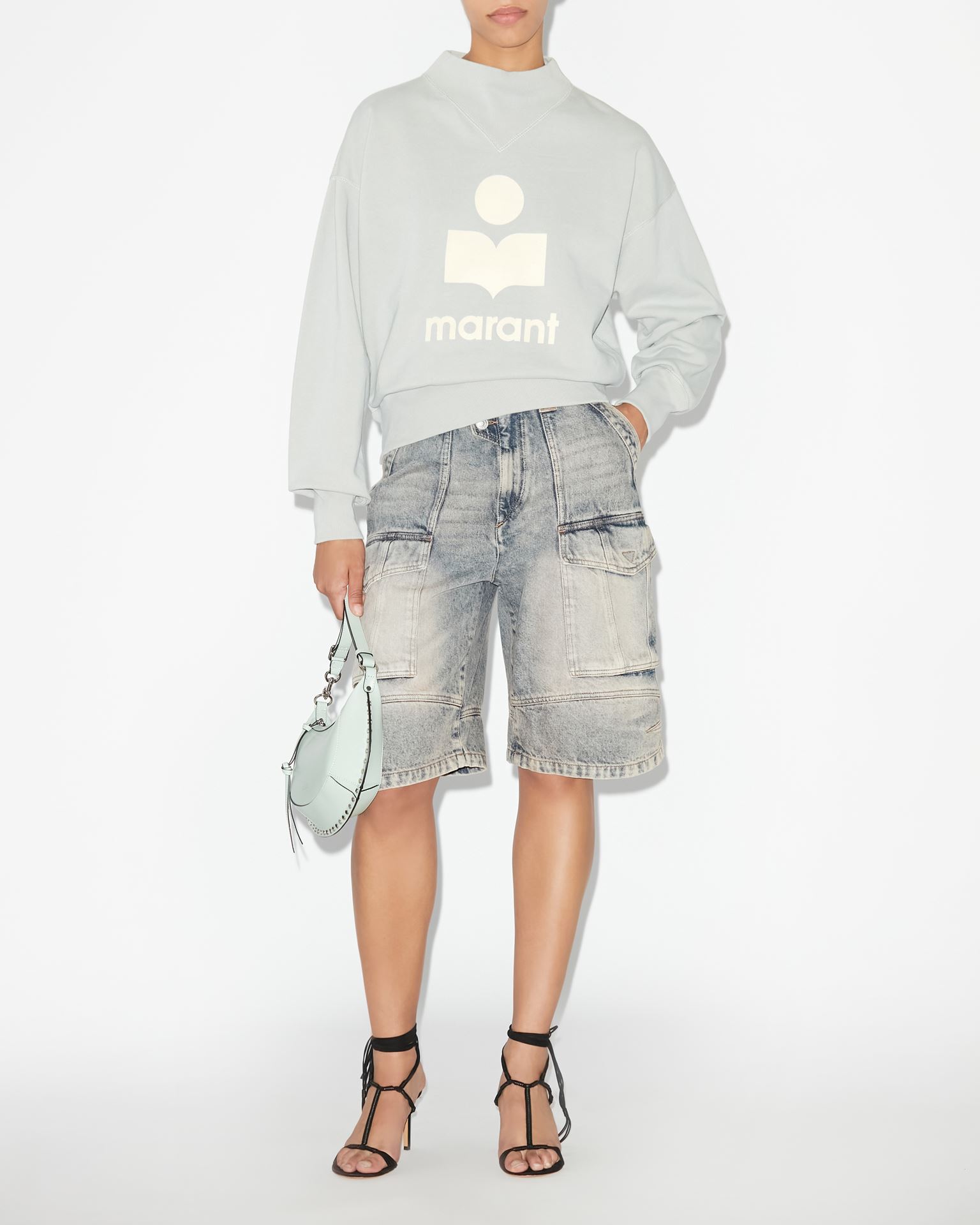 Isabel Marant Marant Étoile, Moby Logo Sweatshirt - Women - Blue