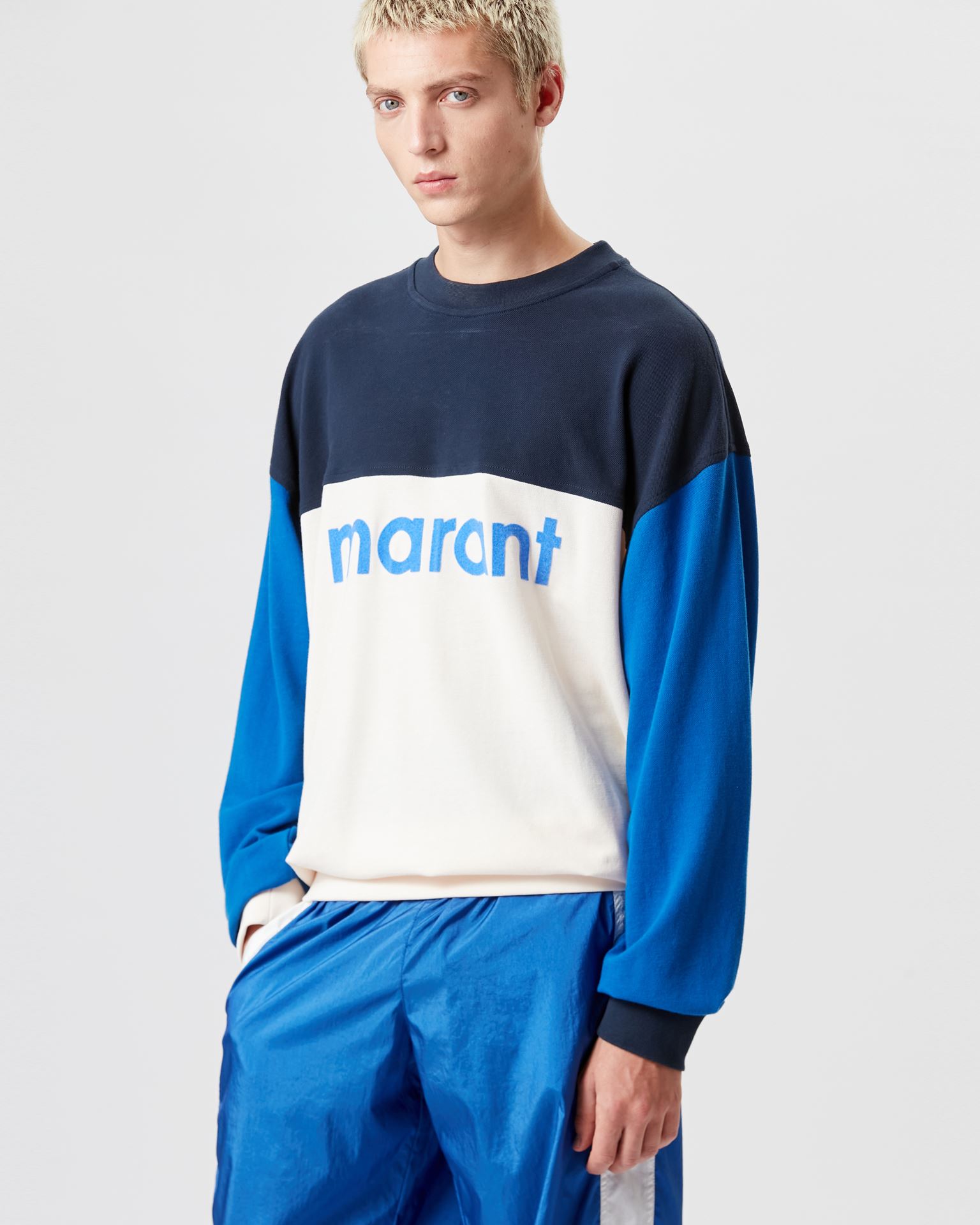 Isabel Marant, Aftone marant Cotton Sweatshirt - Men - Blue