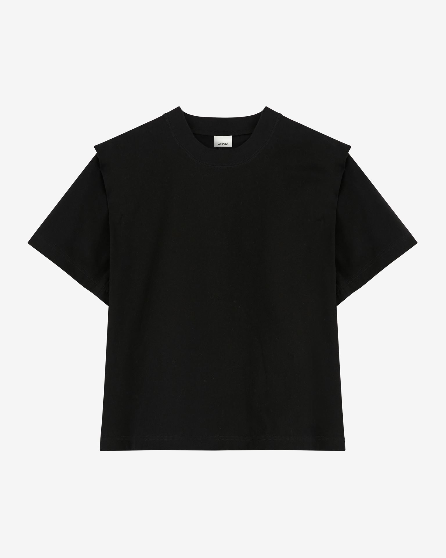 Shop Isabel Marant Zelitos Cotton Tee-shirt In Black