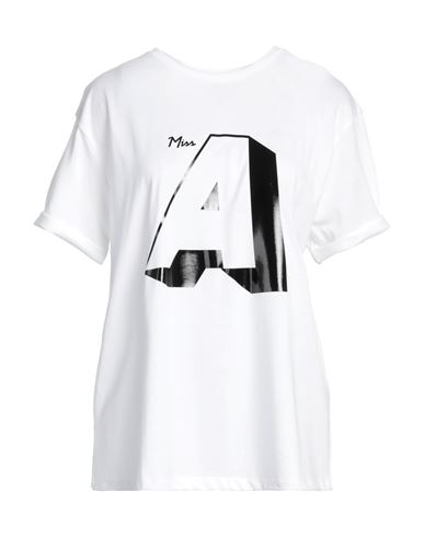 Emporio Armani Woman T-shirt White Size 6 Lyocell, Cotton, Polyester