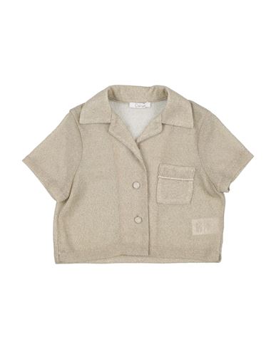 Oseree Oséree Toddler Girl Shirt Platinum Size 4 Polyamide, Metallic Fiber In Gray