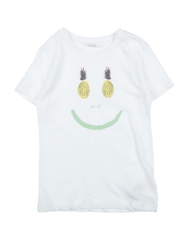 U+é Babies'  Toddler Girl T-shirt White Size 4 Cotton