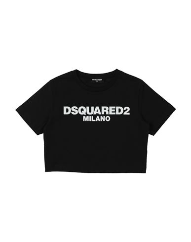 Dsquared2 Babies'  Toddler Girl T-shirt Black Size 6 Cotton