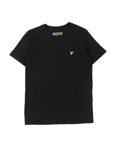 Shop Lyle & Scott Toddler Girl T-shirt Black Size 7 Cotton