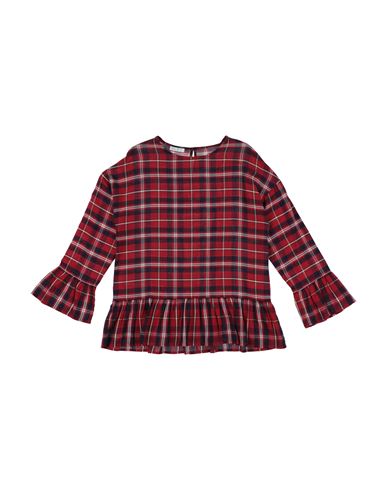 Elsy Babies'  Toddler Girl Blouse Red Size 7 Viscose, Cotton, Acrylic