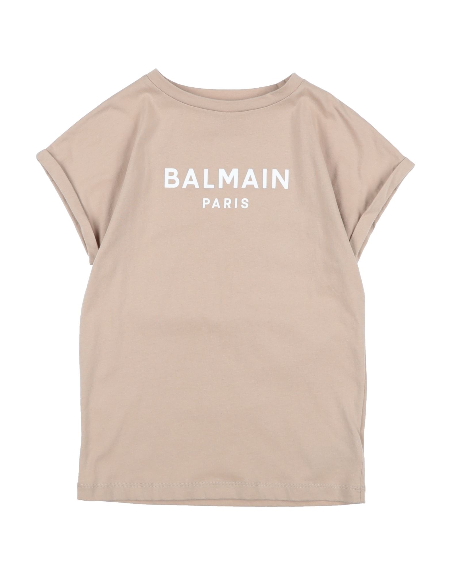 Balmain Kids'  T-shirts In Beige
