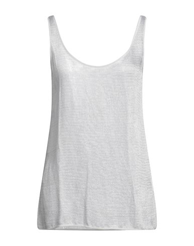 Drykorn Woman Top Light Grey Size 3 Viscose, Linen In Gray
