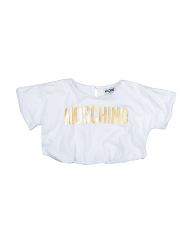 Moschino Kid Babies'  Toddler Girl T-shirt White Size 4 Cotton, Elastane