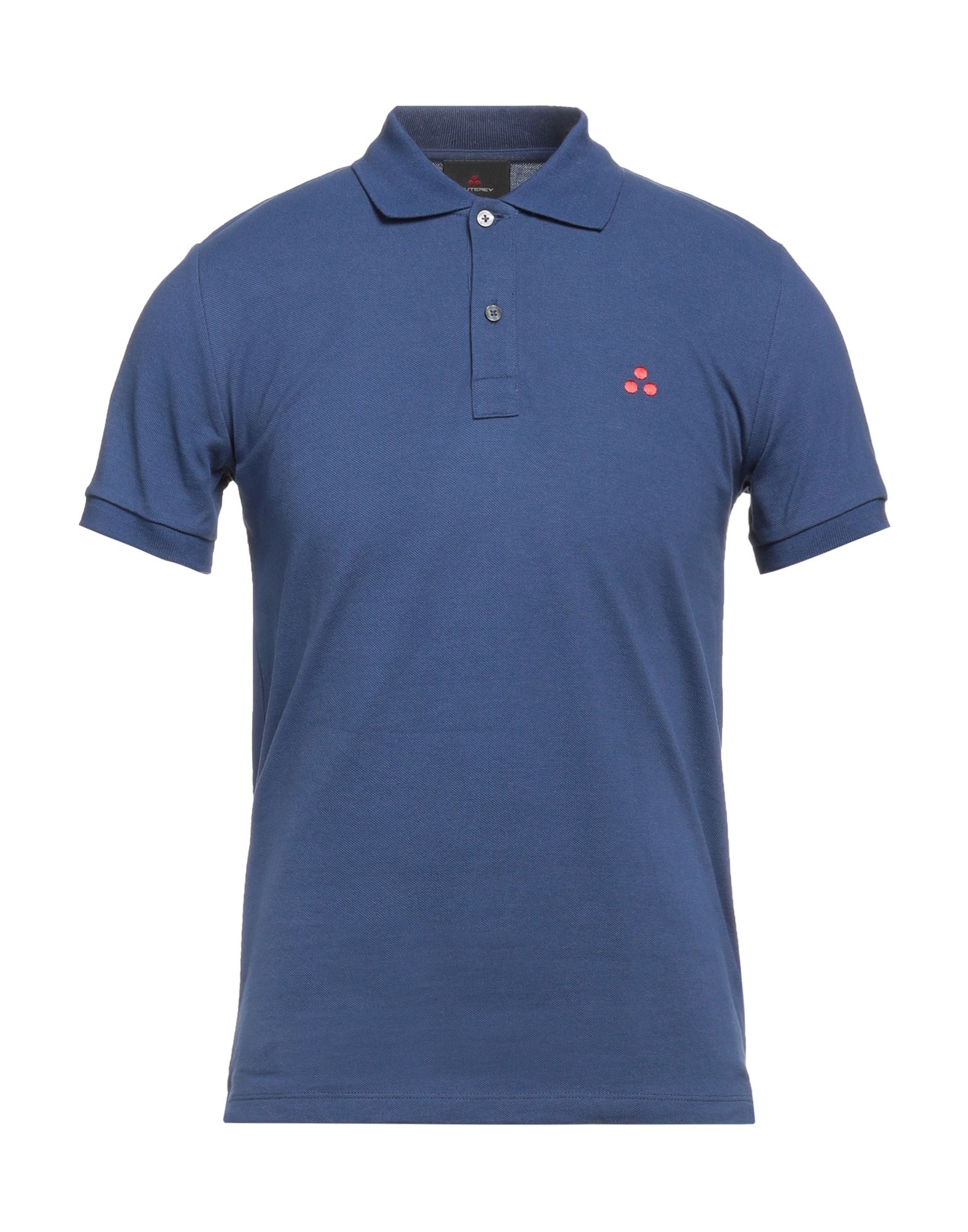 Peuterey Embroidered Logo Polo Shirt In Blue