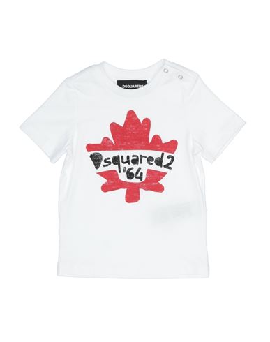 Dsquared2 Babies'  Newborn Boy T-shirt White Size 3 Cotton