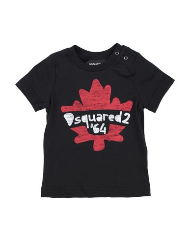 Dsquared2 Babies'  Newborn Boy T-shirt Black Size 3 Cotton