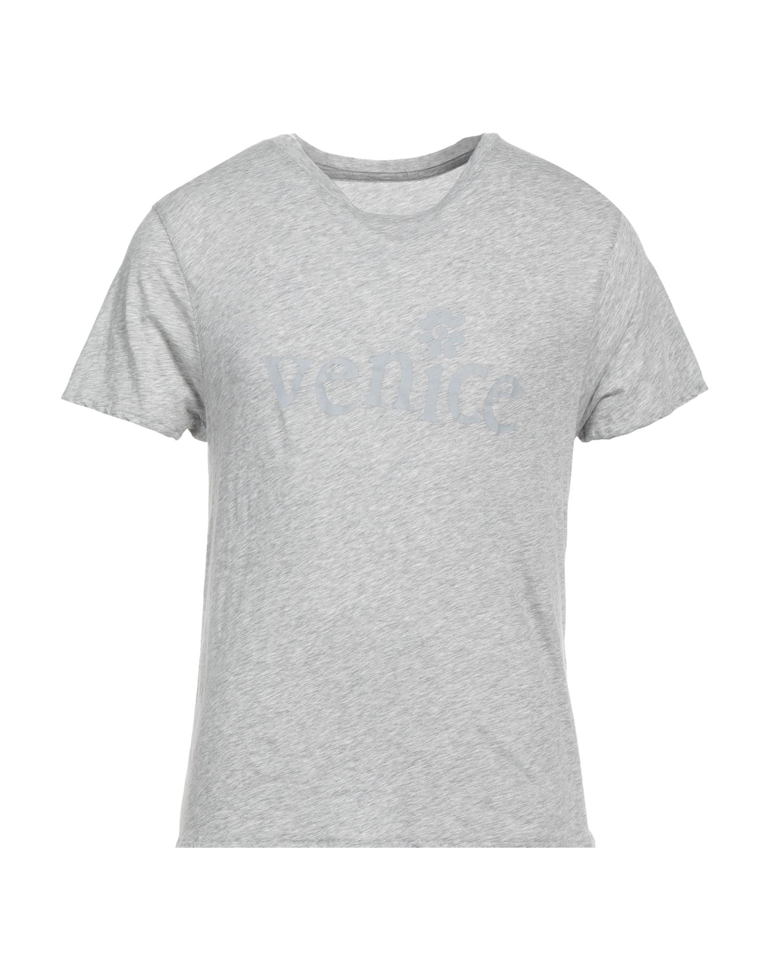 Shop Erl Man T-shirt Grey Size Xl Cotton