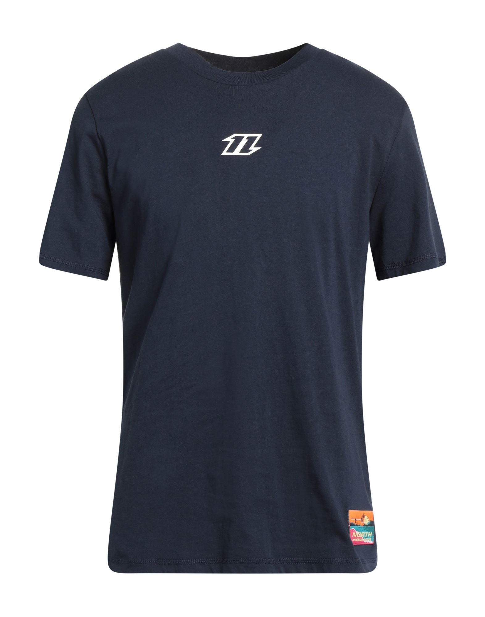 NORTH KITEBOARDING NORTH KITEBOARDING MAN T-SHIRT NAVY SIZE XS COTTON, ELASTANE 