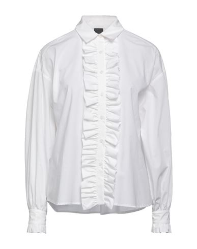 Pinko Woman Shirt White Size 10 Cotton