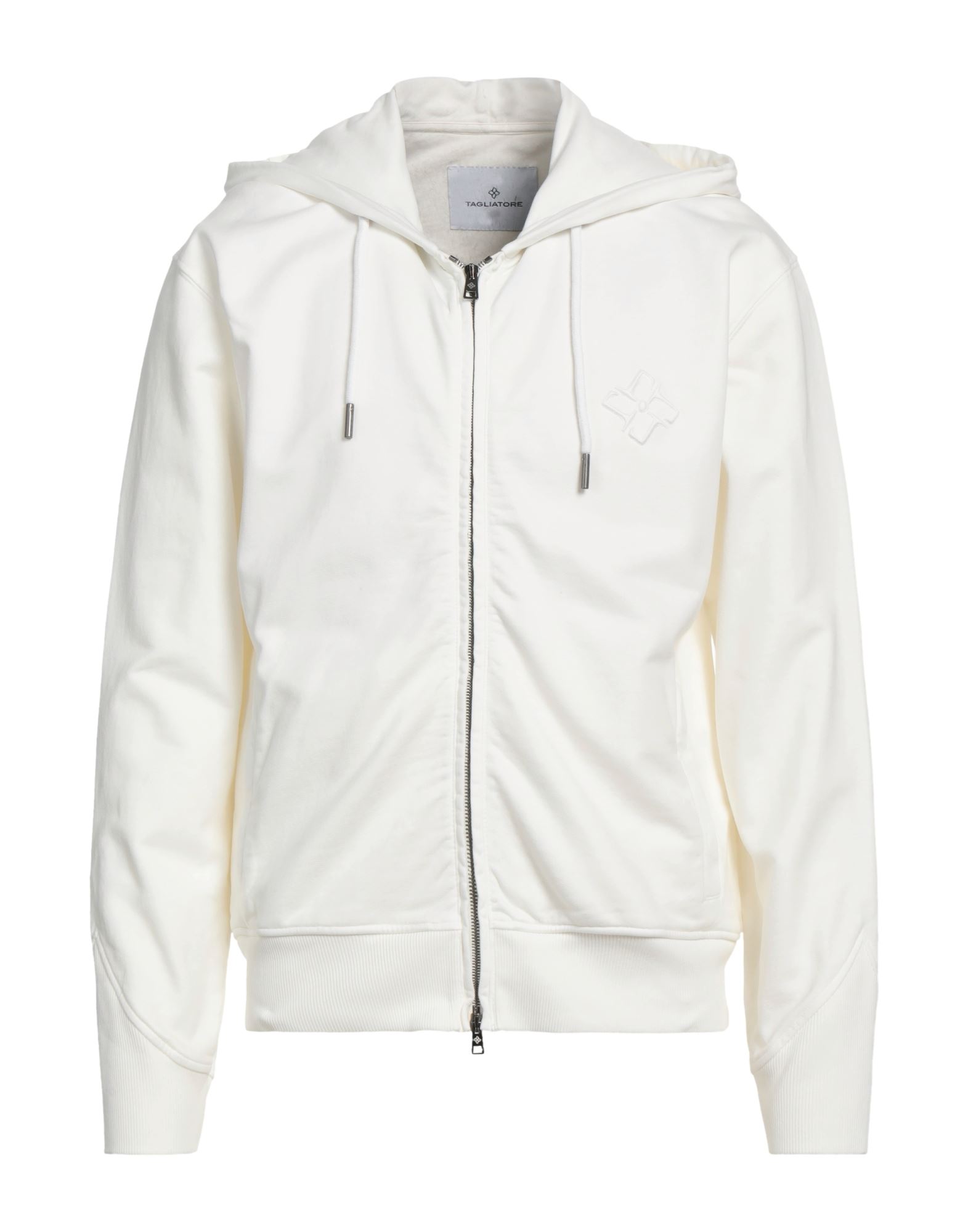Shop Tagliatore Man Sweatshirt White Size Xl Cotton