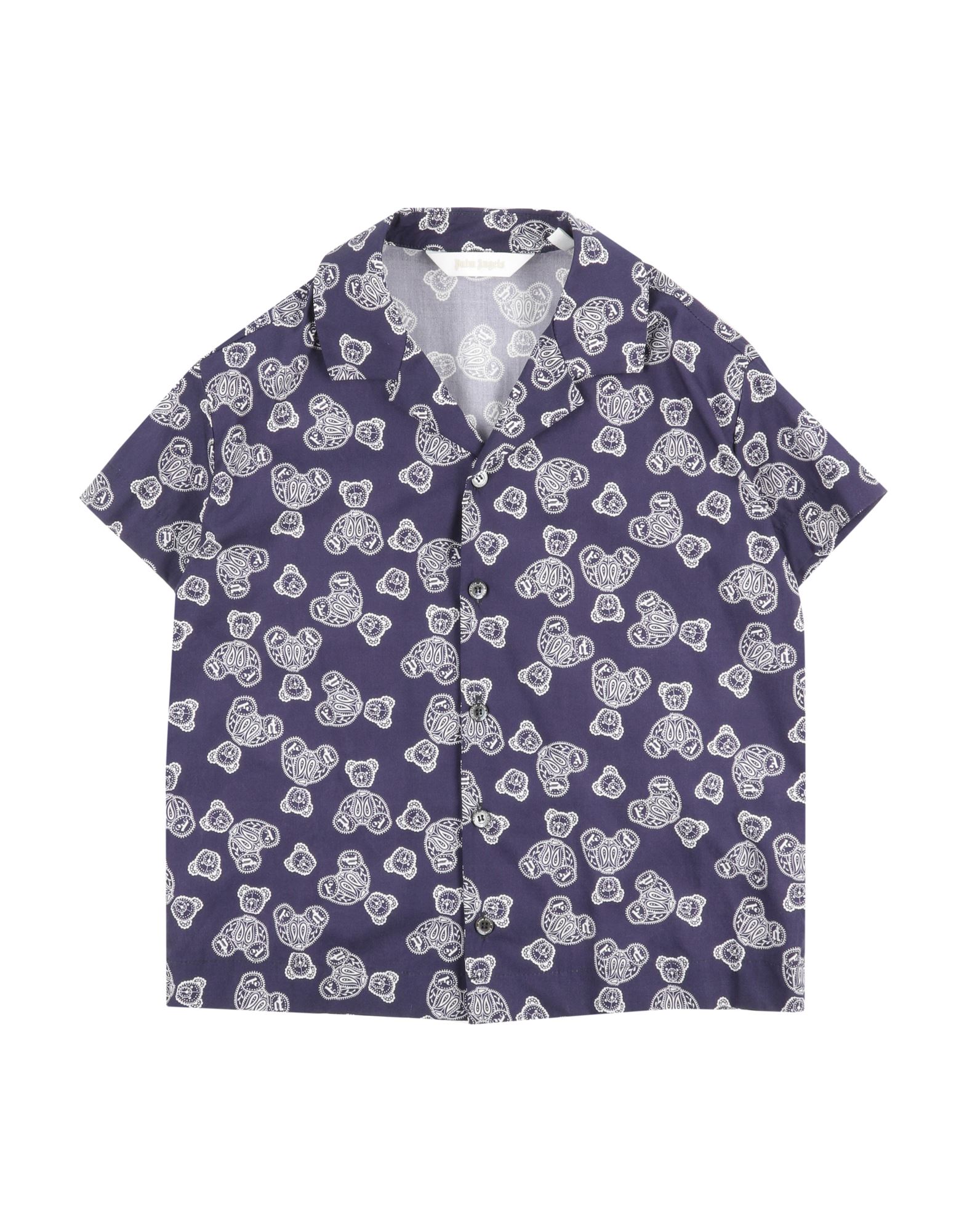 Palm Angels Kids'  Shirts In Blue