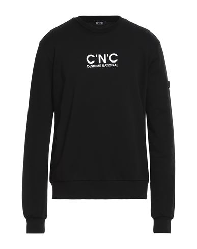 C'n'c' Costume National Man Sweatshirt Black Size Xl Cotton