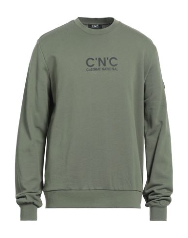 C'n'c' Costume National Man Sweatshirt Military Green Size Xl Cotton
