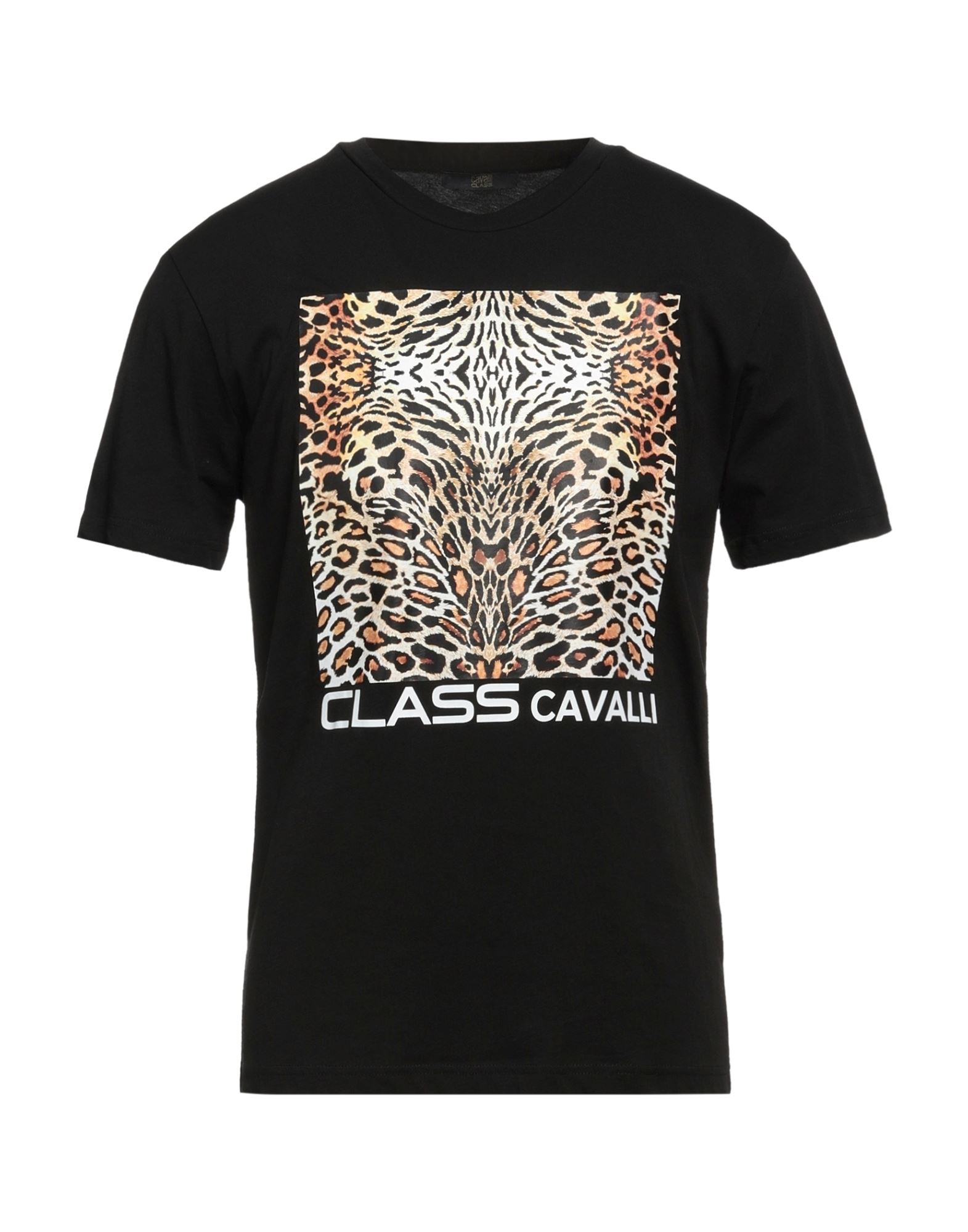 Cavalli Class T-shirts In Black