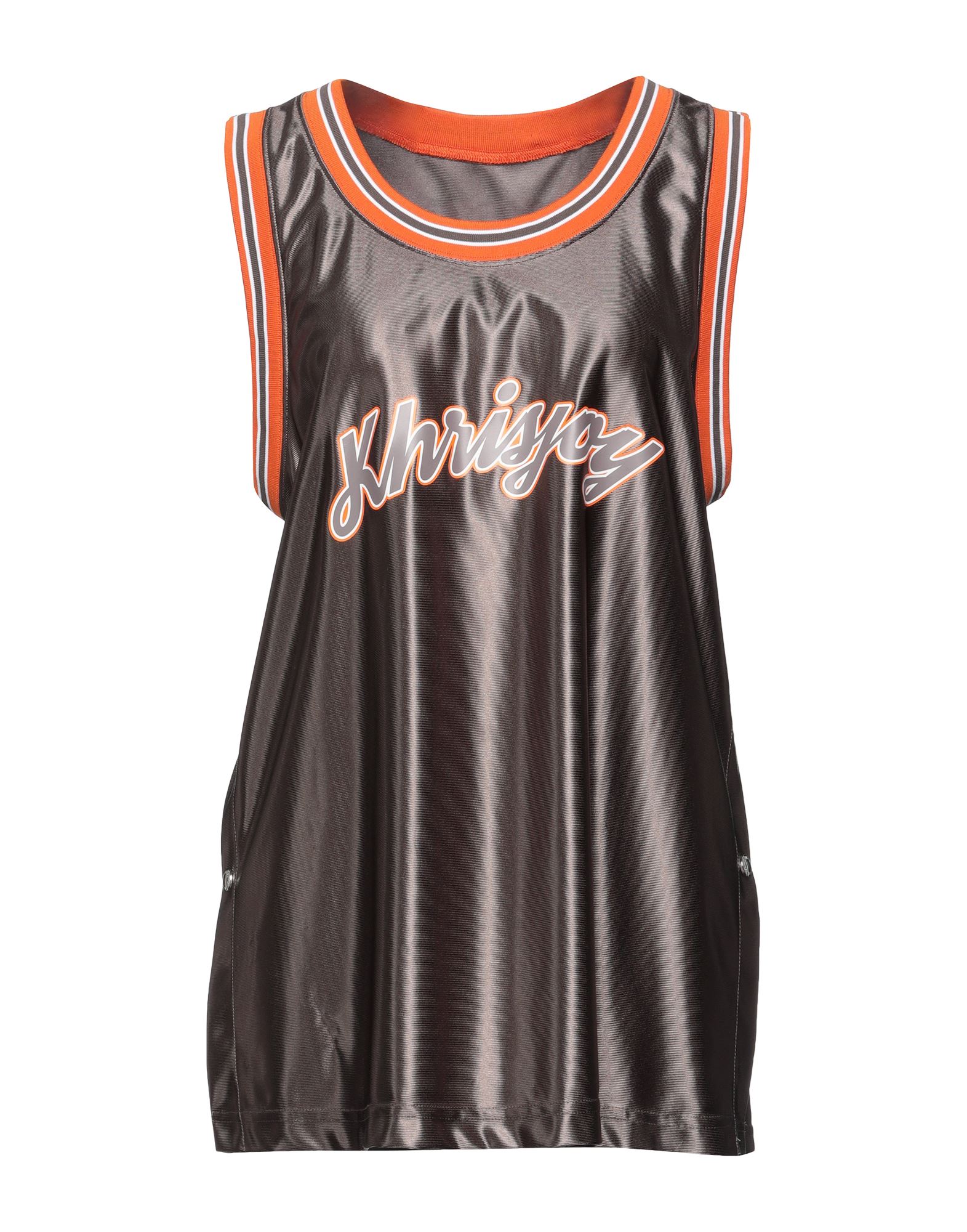 Khrisjoy High-shine Logo Tank Top In Beige