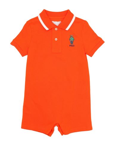 Ralph Lauren Newborn Boy Baby Jumpsuits Orange Size 3 Cotton