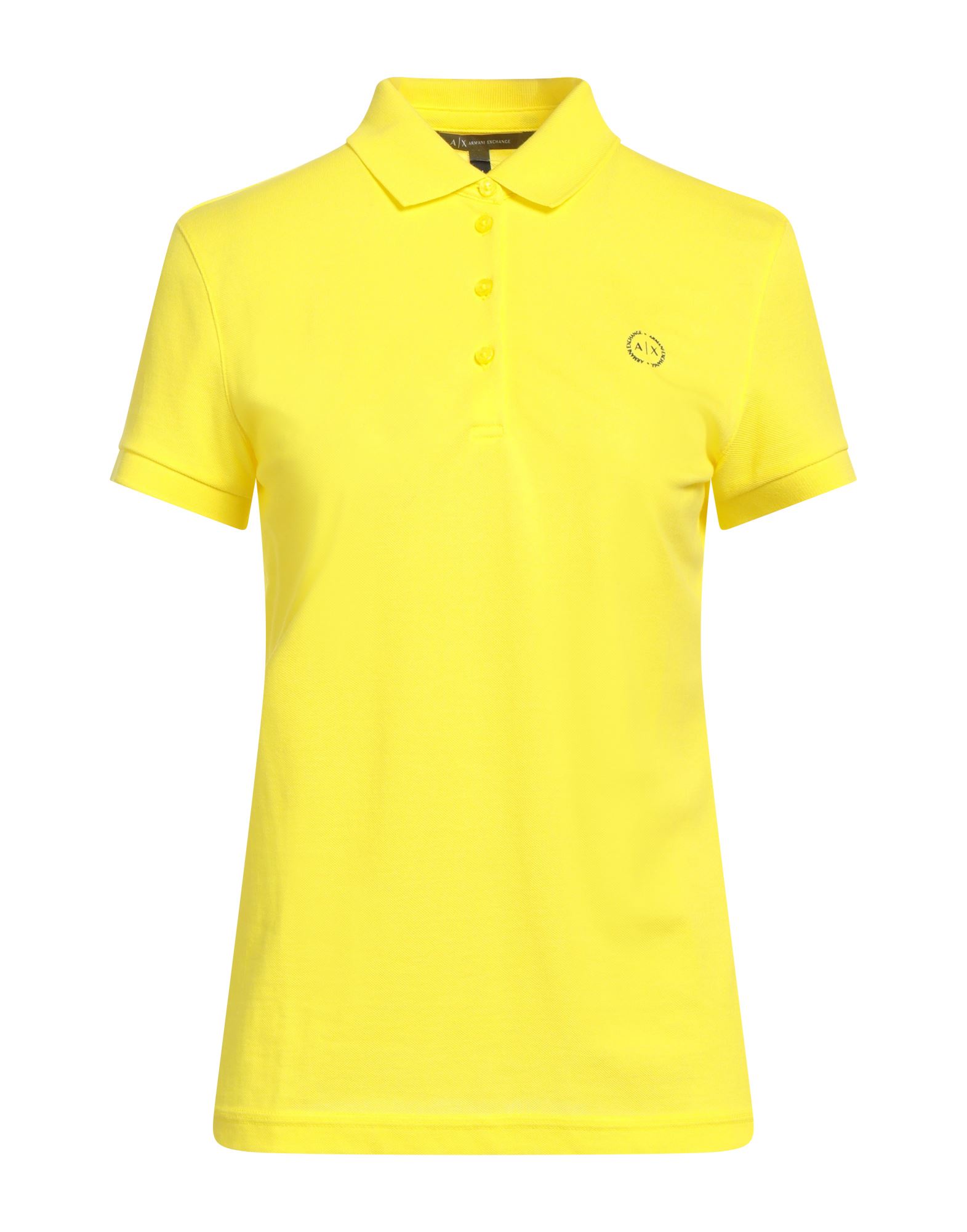 Armani Exchange Polo Shirts In Yellow