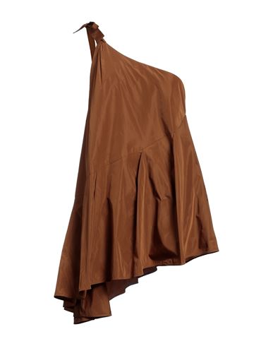 Erika Cavallini Woman Top Brown Size 4 Polyester