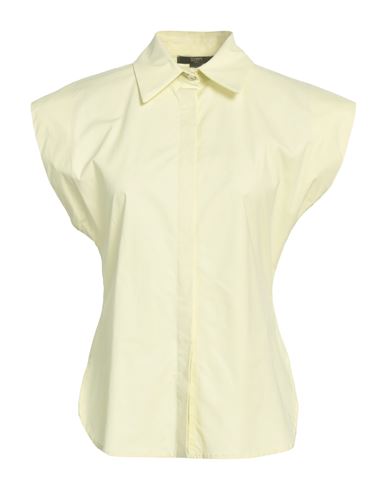 Seventy Sergio Tegon Woman Shirt Light Yellow Size 4 Cotton, Elastane