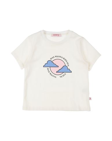 Kontatto Babies'  Toddler Girl T-shirt Cream Size 6 Cotton, Elastane In White
